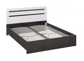 Кровать Фьюжн ТД-260.01.03 Белый глянец Венге Линум