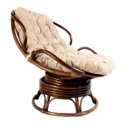 Кресло Папасан Челси вращающийся 23/03B орех матовый