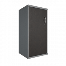 Шкаф низкий узкий левый Riva А.СУ-3.1 Л Венге/Металлик