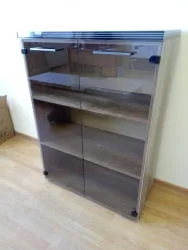 Шкаф со стеклянными дверьми и топом TMC 85.2 (Дуб Каньон)