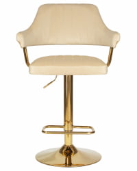 Стул барный DOBRIN CHARLY GOLD (бежевый велюр (MJ9-10))