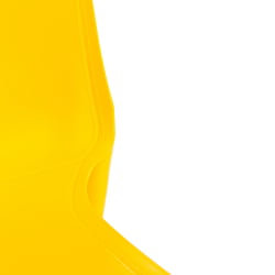 Стул GENIUS (mod 75) металл/пластик, 46x56x84cм, желтый/ножки хром