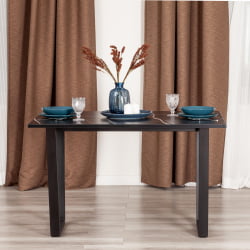 Стол COSTA ЛДСП/HPL/металл, 120 х 80 х 75 см, Гранит темный/черный