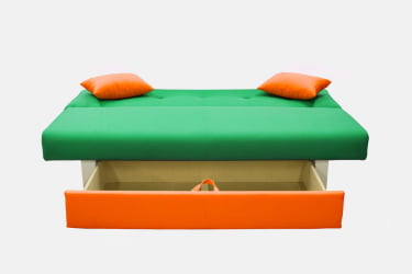 Диван дсп (лдсп) MANGO 4 (2 категория) Зеленый Оранжевый