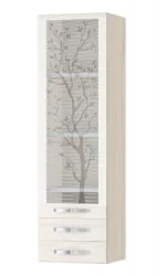 Пенал кухонный (лев/прав) Графит 74.31 Сосна Астрид/Ваниль