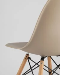 Стул Еамес ДСВ 4 шт. Бежевый / Eames DSW