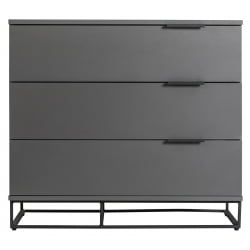 Комод 3 ящика CITY 400955801h Графит