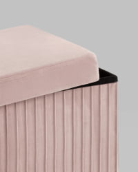 Пуф складной с ящиком Store Square Пыльно-розовый