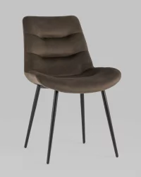 Стул Остин велюр Темно-коричневый