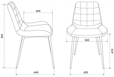 Стулья для кухни Бюрократ KF-6 Молочный Velvet 20 2 шт.