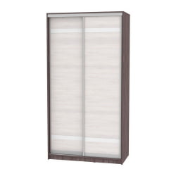 Шкаф-купе коричневый B-220х120х60-2(ЯАТ-ЯАС-D9D9)