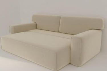 Коричневый диван Сандвик (Berhouse) Цвет фасада: Левис 04 велюр; Тип: Прямой; Материал фасада: Металл/Велюр