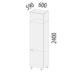 Пенал под встраиваемый холодильник (лев/прав) Бостон 104.77