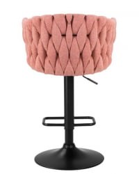 Стул барный DOBRIN LEON (розовая ткань (LAR 275-10)) 2 шт