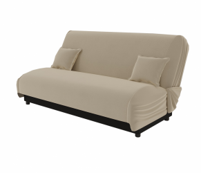 Диван Париж (Berhouse) Цвет фасада: Бежевый; Тип: Прямой; Материал фасада: Металл/Велюр