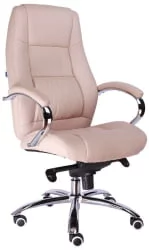 Кресло руководителя Kron M экокожа Бежевый