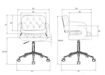 Офисное кресло для персонала DOBRIN LARRY Белый