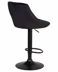 Стул барный DOBRIN LOGAN BLACK Черный велюр MJ9-101