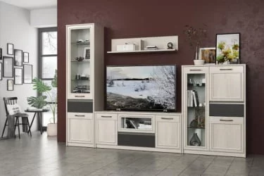 Полка в гостиную Лиана 45.18 Ясень анкор светлый