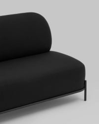 Диван Стоун рогожка черный