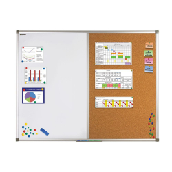 Доска комбинированная магнитно-маркерная BRAUBERG для объявлений 90х120 см