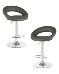 Стул барный DOBRIN MIRA (серый) 2 шт