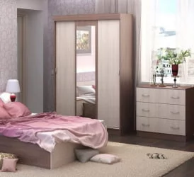 Шкаф-купе Басса ШКК 551 Ясень шимо/дуб сонома