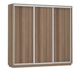 Шкаф-купе трехдверный Экспресс Трио Элемент 2400х2400h Ясень шимо тёмный