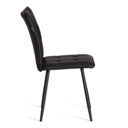 Стул обеденный Bari LT, экокожа, черная, 41х55х89 см
