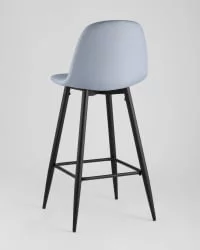 Стул барный Валенсия с подножкой Голубой