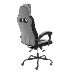 Кресло Arena metalBL велюр, серый/черный, 29/35