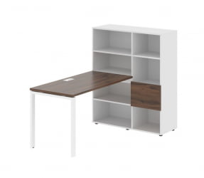 Рабочая станция EDIS EURST 1113 Дуб Денвер темный Белый Белый