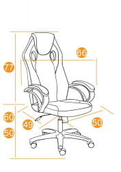 Кресло RACER GT MILITARY кож/зам/ткань, хаки/хаки, TW 28