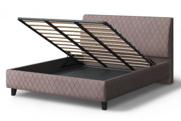 Кровать Хилтон, 2000 x 1800 мм, кофе