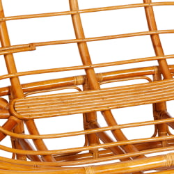 Диван MAMASAN/МАМАСАН 23/02 W /с подушкой/ подушка 182х119 см, 169х102х80 см, Pecan (орех), ткань, оранжевый, С 23