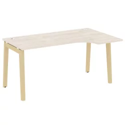 Стол эргономичный левый ONIX WOOD OW.SA-1(R) Денвер Светлый/Светлый