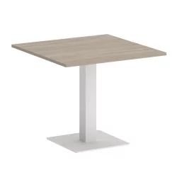 Стол журнальный квадратный HOME OFFICE VR.SP-5-90.2 Дуб Аттик/Белый металл