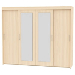 Шкаф-купе T-5-198х235х45-M(ДМ-4)