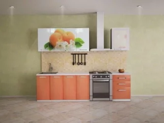 Маленькая кухня 1,8 м Персик