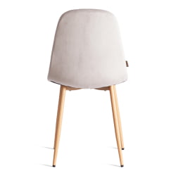 Дизайнерский стул БРЕЕЗЕ (мод. ДЖСC-58) Велюр/металл , 44 х 53 х 86 см, Лигхт грей (светло-серый) ХЛР14 / натуральный / BREEZE (mod. JSC-58) Light grey HLR14