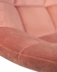 Стул барный DOBRIN TAILOR WHITE Пудрово-розовый велюр MJ9-32