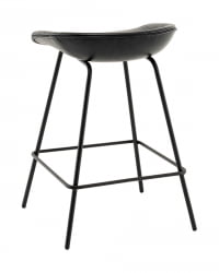 Стул полубарный Фуриоса экокожа черный