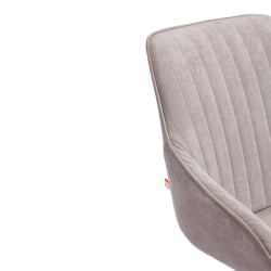 Кресло офисное DUBLIN велюр Clermon, св. -серый, 60