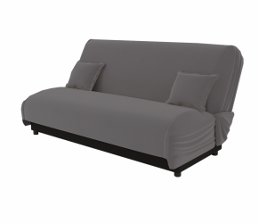 Диван Париж (Berhouse) Цвет фасада: Серый; Тип: Прямой; Материал фасада: Металл/Велюр