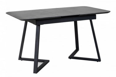 Стол Роналдо раздвиж. 120-160 Темный мрамор/Бабочка