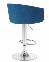 Стул барный DOBRIN DARCY Синий велюр 1922-20