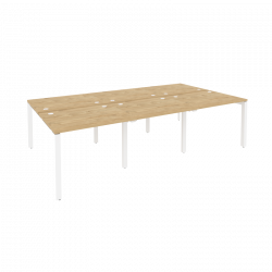 Рабочая станция на П-образном м/к ONIX O.MP-D.RS-6.1.8 Тиквуд Светлый/Белый