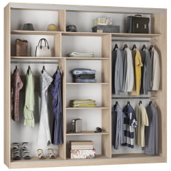 Шкаф-купе Б-230х235х60-3(Белый-Д10Д10Д10) / B-230х235х60-3(Белый-D10D10D10)