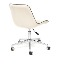 Кресло STYLE флок , молочный, 4