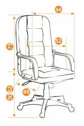 Кресло руководителя Devon (черный перфорированный)